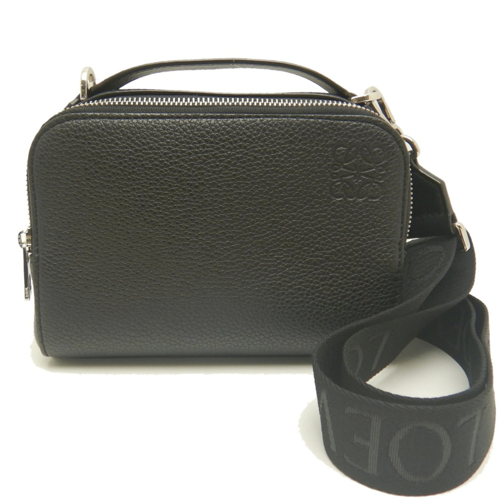 LOEWE Mini Crossbody Camera Bag, Soft Grain Calf Leather, C660R41X02, Body Bl...